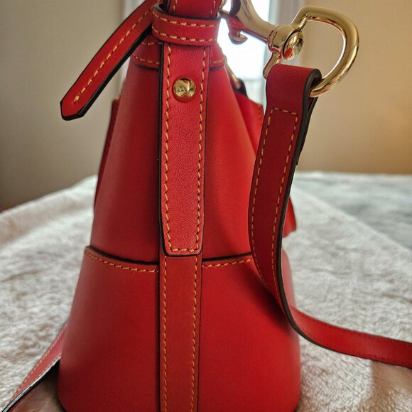 Dooney and Bourke Domed Leather Satchel - Picture 3 of 15